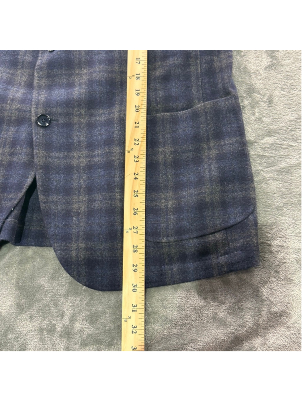 Patrick Assaraf Blazer Men 56R Wool Cashmere Plaid Sport Coat Quiet Luxury Italy - Picture 13 of 16